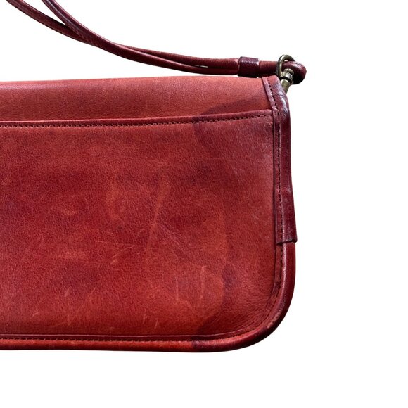 Vintage Rare Coach Dinky 9375 Cowhide Brown Leather Early NYC Bag - Picture 7 of 14